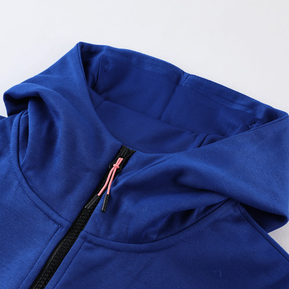 Conjunto de Moletom Nike Sportswear Tech Fleece com Touca Azul e Branco