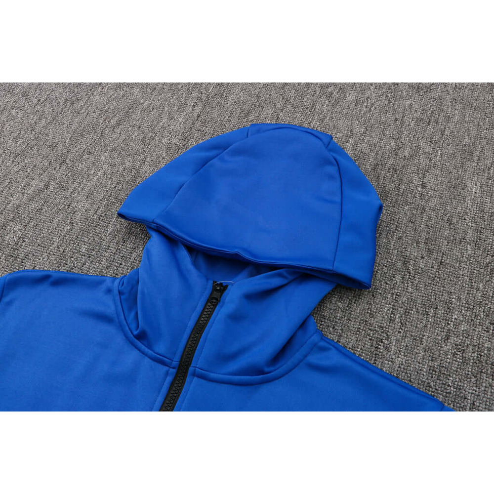 Conjunto de Moletom Nike Sportswear Tech Fleece com Touca Azul e Preto