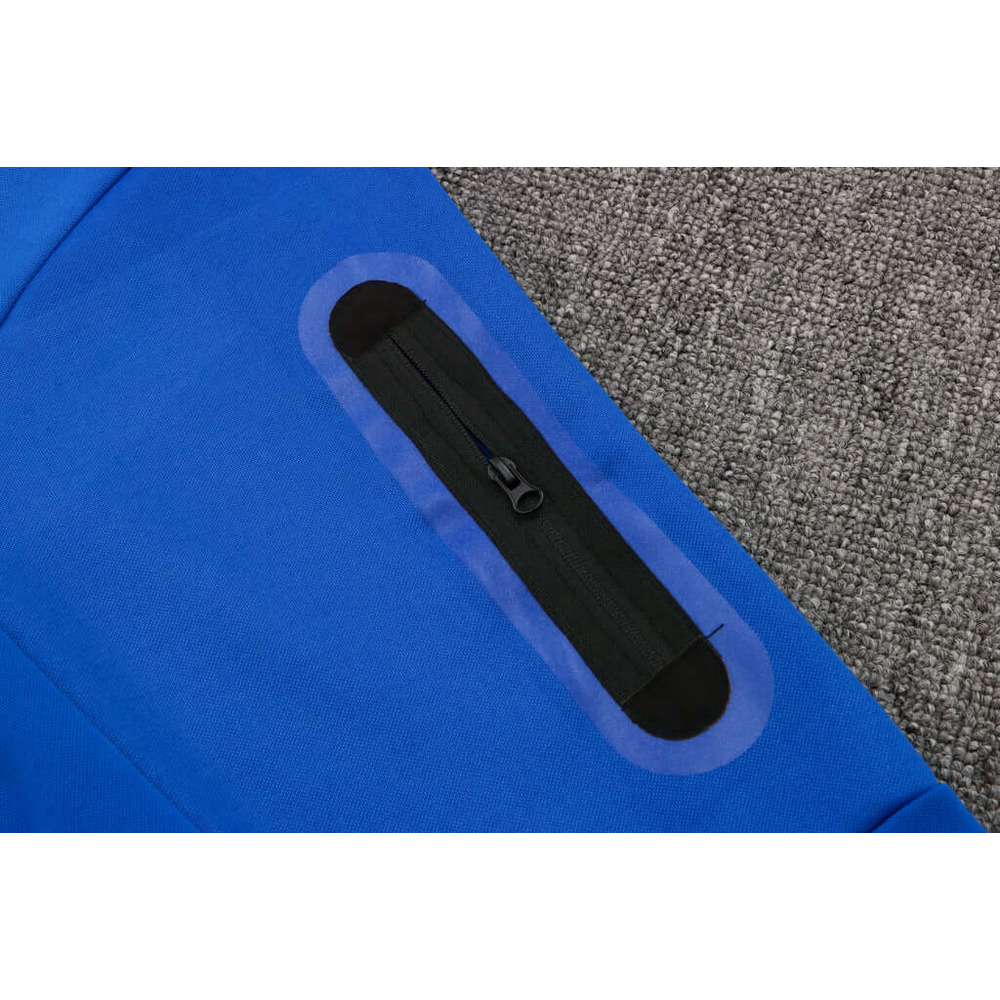 Conjunto de Moletom Nike Sportswear Tech Fleece com Touca Azul e Preto