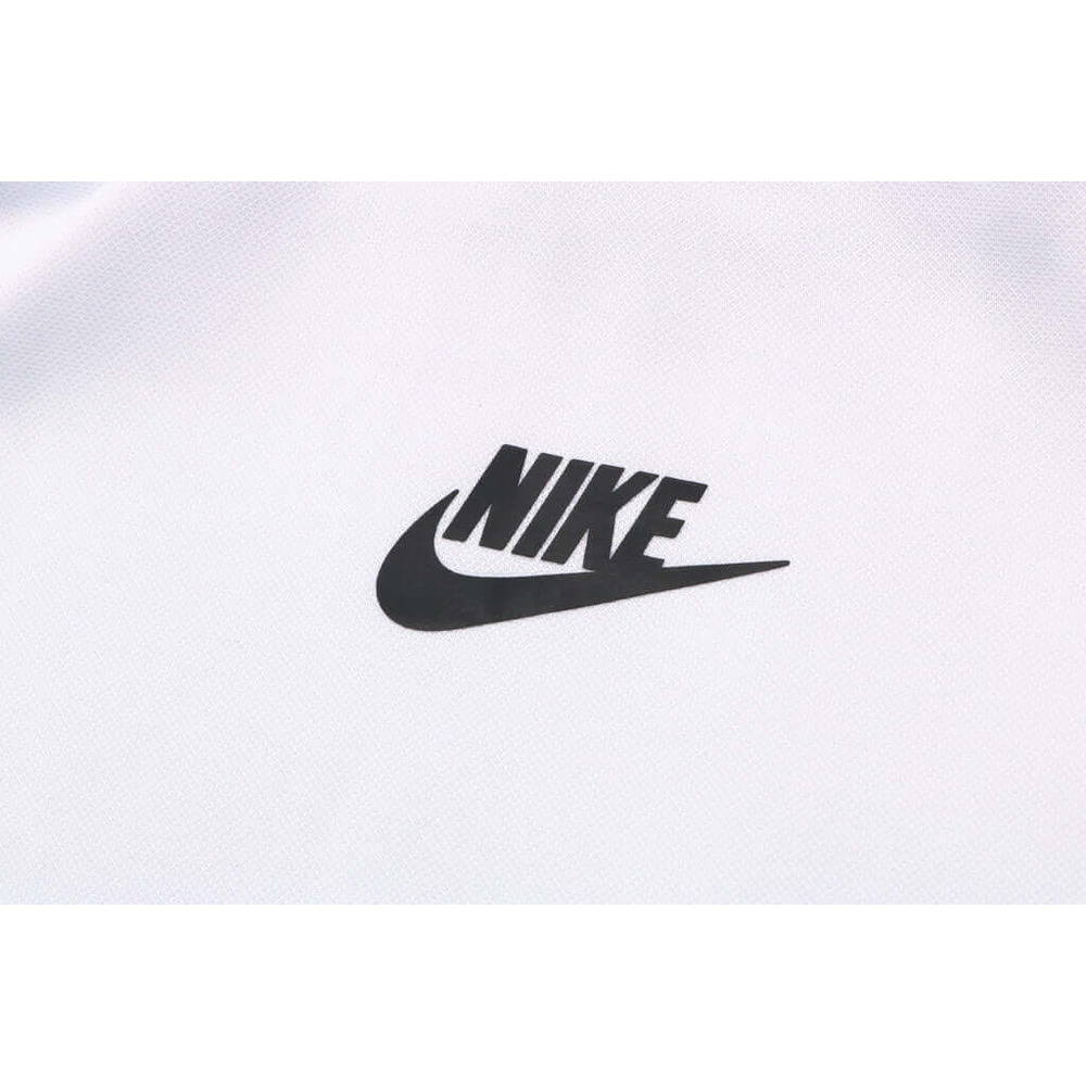 Conjunto de Moletom Nike Sportswear Tech Fleece com Touca Branco e Preto