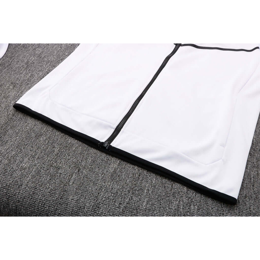 Conjunto de Moletom Nike Sportswear Tech Fleece com Touca Branco e Preto