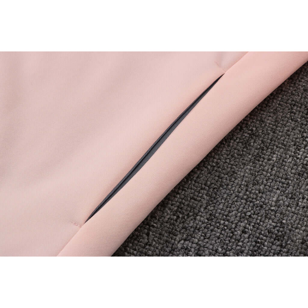 Conjunto de Moletom Nike Sportswear Tech Fleece com Touca Branco, Rosa e Cinza