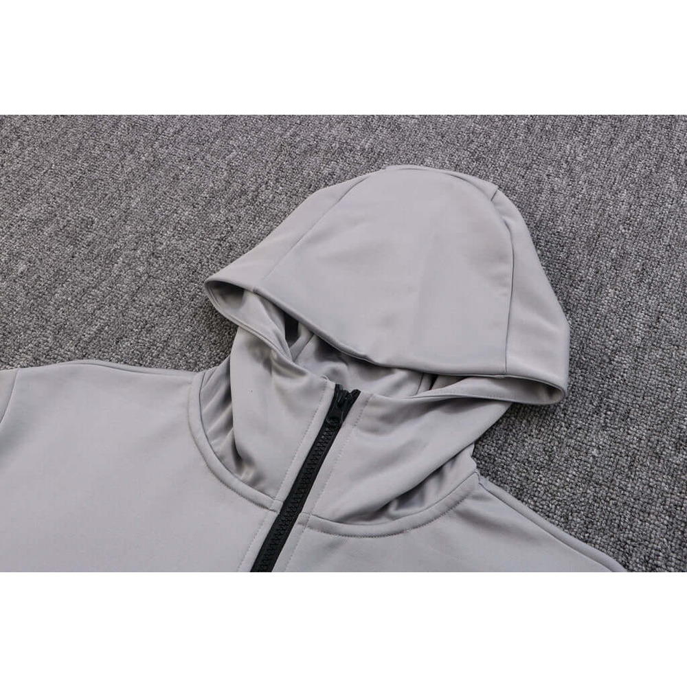 Conjunto de Moletom Nike Sportswear Tech Fleece com Touca Cinza e Azul