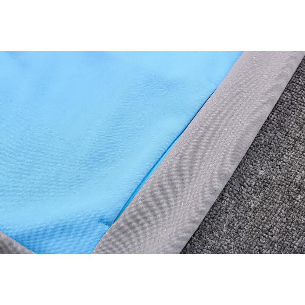 Conjunto de Moletom Nike Sportswear Tech Fleece com Touca Cinza e Azul