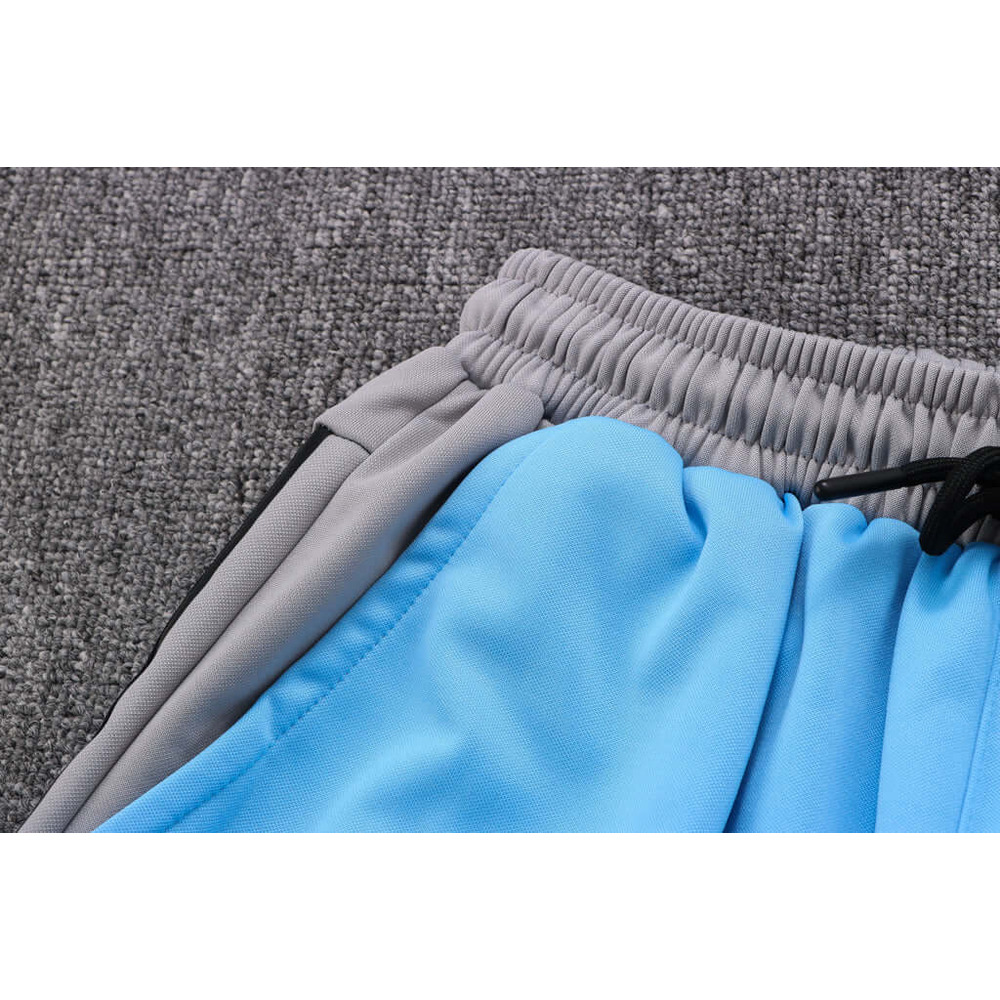 Conjunto de Moletom Nike Sportswear Tech Fleece com Touca Cinza e Azul