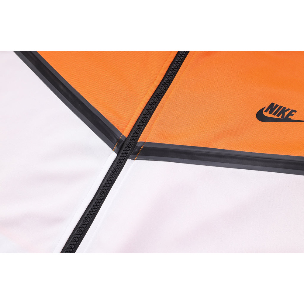 Conjunto de Moletom Nike Sportswear Tech Fleece com Touca Laranja e Branco