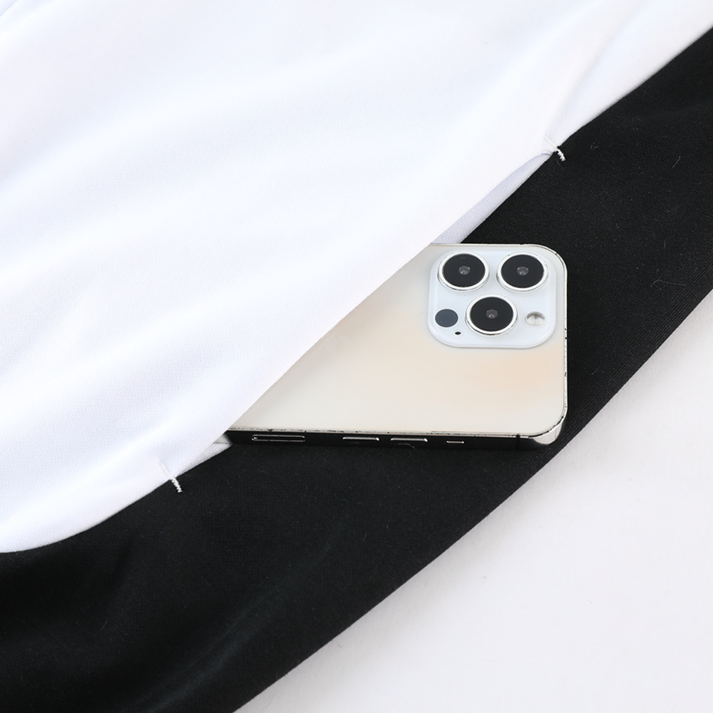 Conjunto de Moletom Nike Sportswear Tech Fleece com Touca Preto e Branco