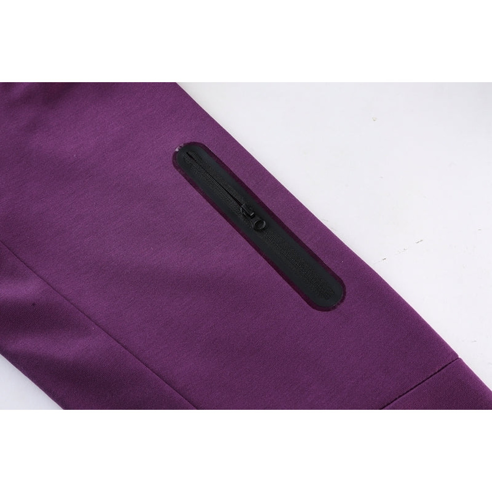 Conjunto de Moletom Nike Sportswear Tech Fleece com Touca Roxo e Azul