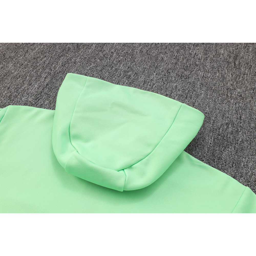 Conjunto de Moletom Nike Sportswear Tech Fleece com Touca Verde e Branco