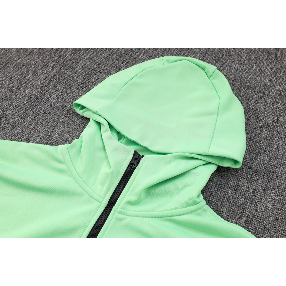 Conjunto de Moletom Nike Sportswear Tech Fleece com Touca Verde e Branco