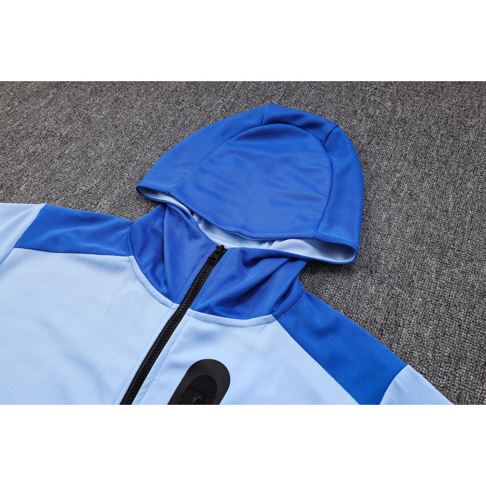 Conjunto de Moletom Nike Sportswear Tech Overlay com Touca Azul