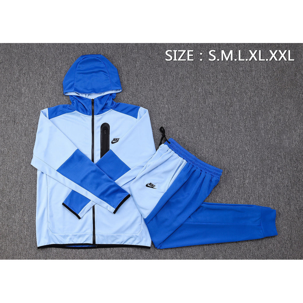 Conjunto de Moletom Nike Sportswear Tech Overlay com Touca Azul
