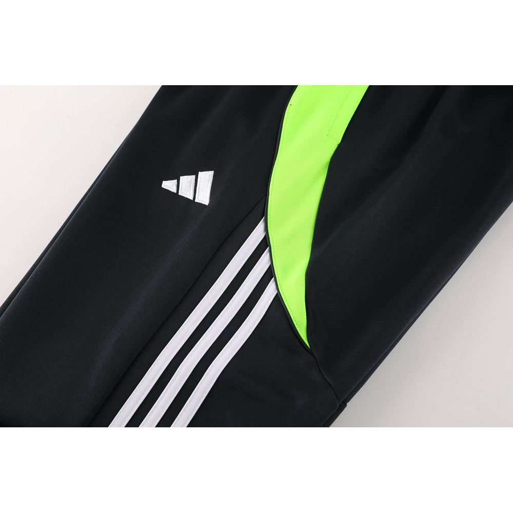 Conjunto de Frio Adidas Sportswear Preto, Branco e Verde Neon
