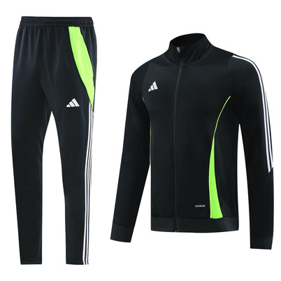 Conjunto de Frio Adidas Sportswear Preto, Branco e Verde Neon