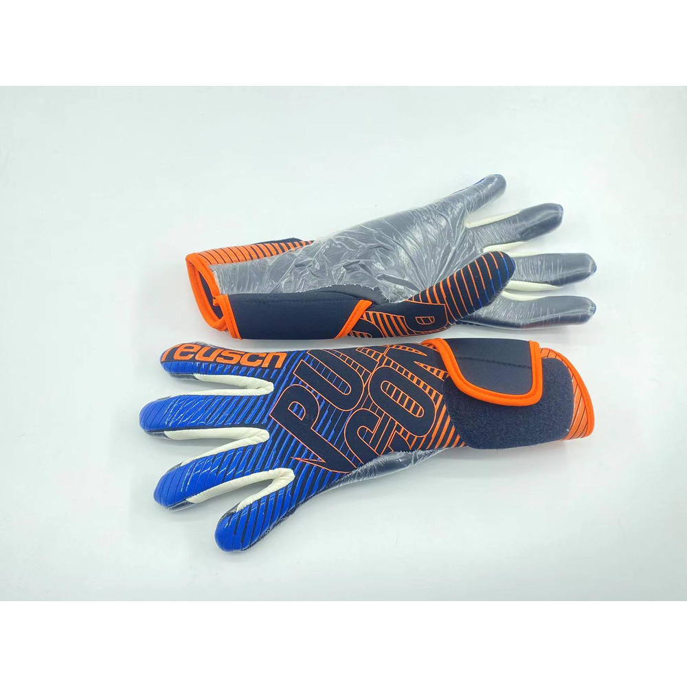 Luva de Goleiro Reusch Pure Contact Azul e Laranja