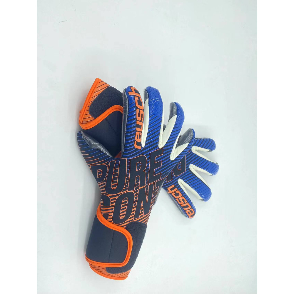 Luva de Goleiro Reusch Pure Contact Azul e Laranja