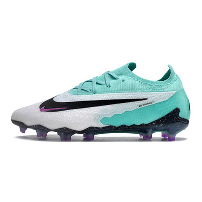 Chuteira Campo Nike Phantom GX Elite FG Branca, Verde e Roxa 