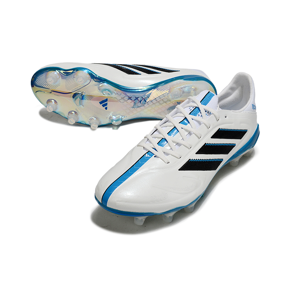 Chuteira Campo Adidas Copa 11Pure FG Branco, Azul e Preto 