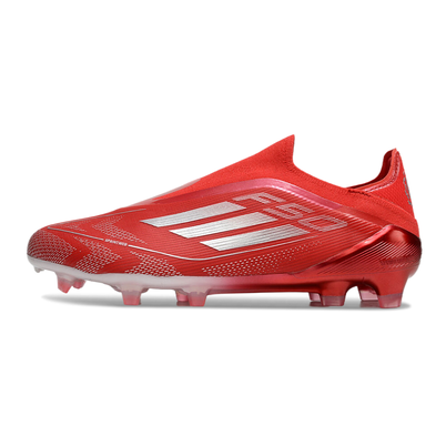 Chuteira Campo Adidas F50+ LL FG Vermelha e Branca