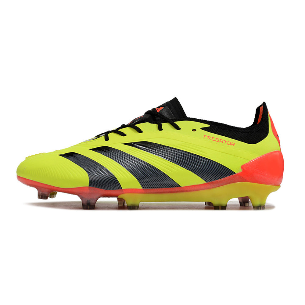 Chuteira Campo Adidas Predator Elite FG Amarelo, Preto e Vermelho 