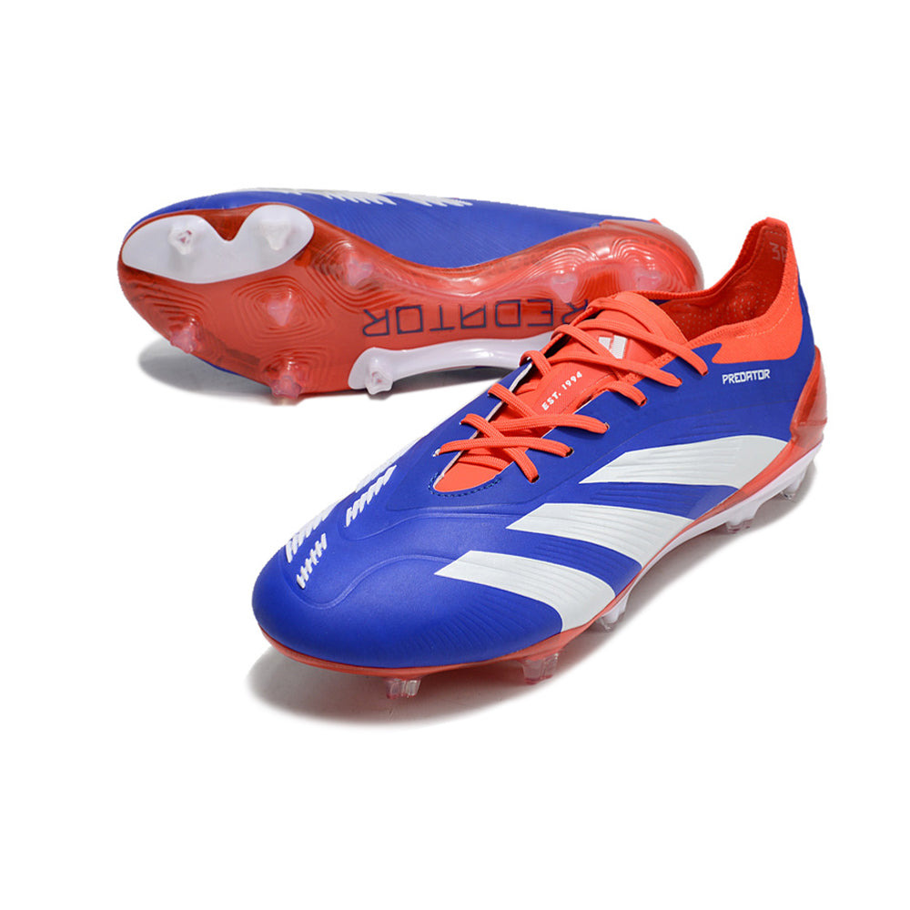 Chuteira Campo Adidas Predator Elite FG Azul, Vermelho e Branco 