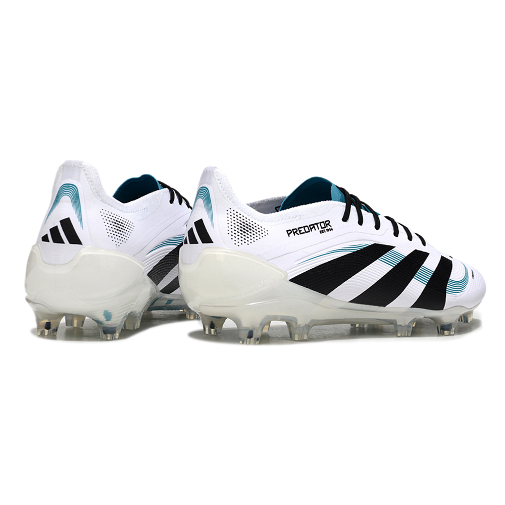 Chuteira Campo Adidas Predator Elite FG Branca e Azul