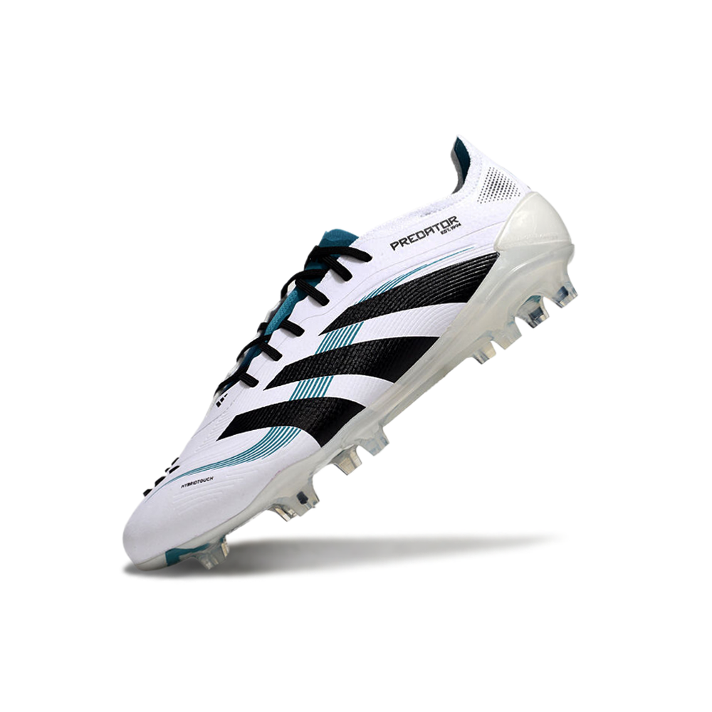 Chuteira Campo Adidas Predator Elite FG Branca e Azul