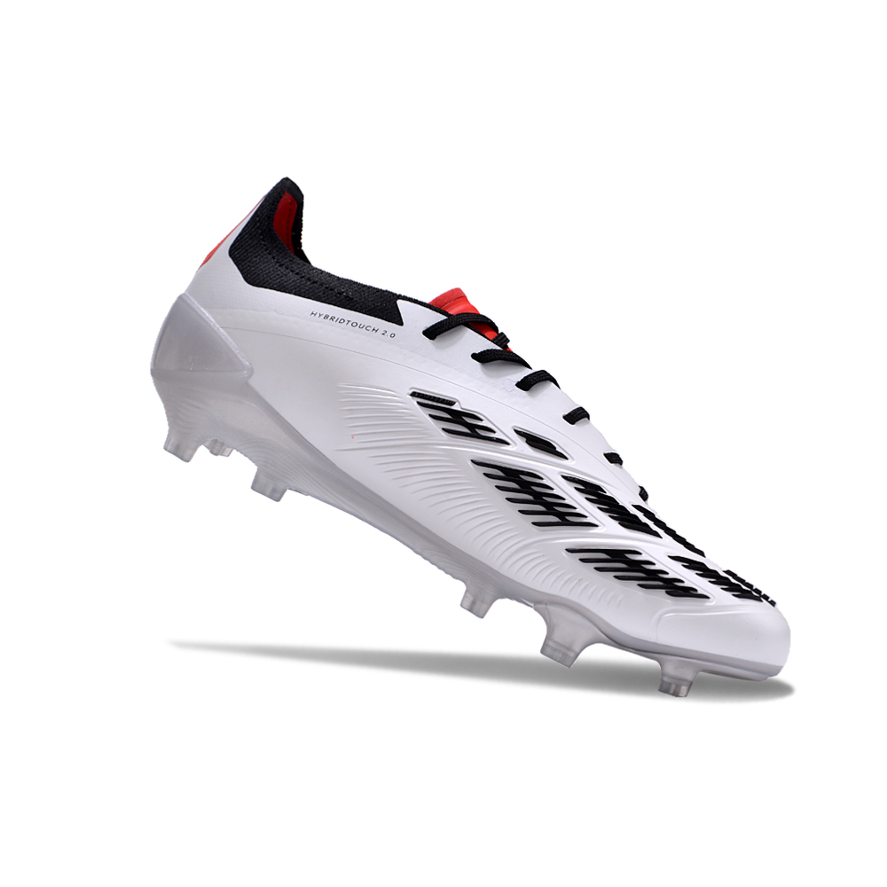 Chuteira Campo Adidas Predator Elite FG Branca e Preto