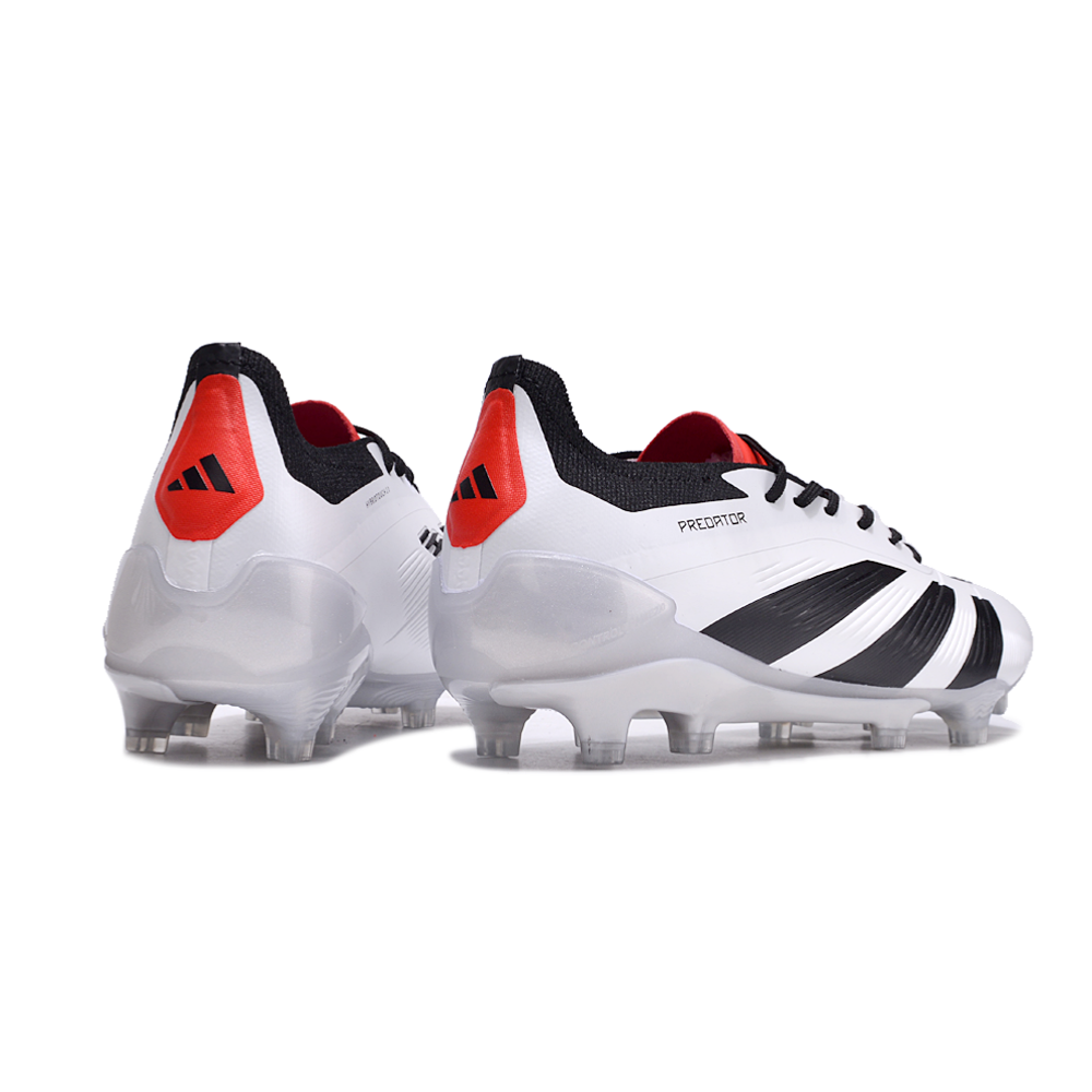 Chuteira Campo Adidas Predator Elite FG Branca e Preto