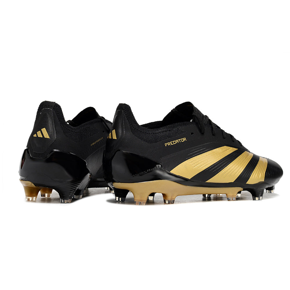 Chuteira Campo Adidas Predator Elite FG Preta e Dourado