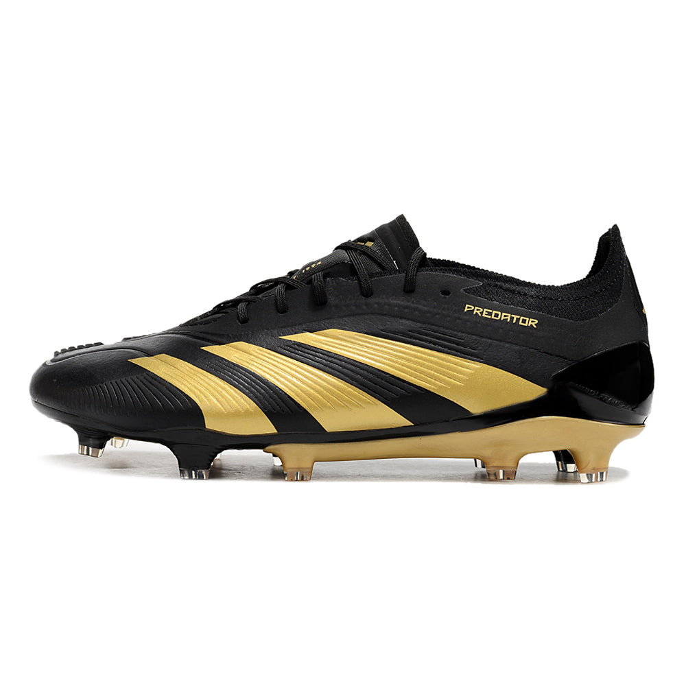 Chuteira Campo Adidas Predator Elite FG Preta e Dourado