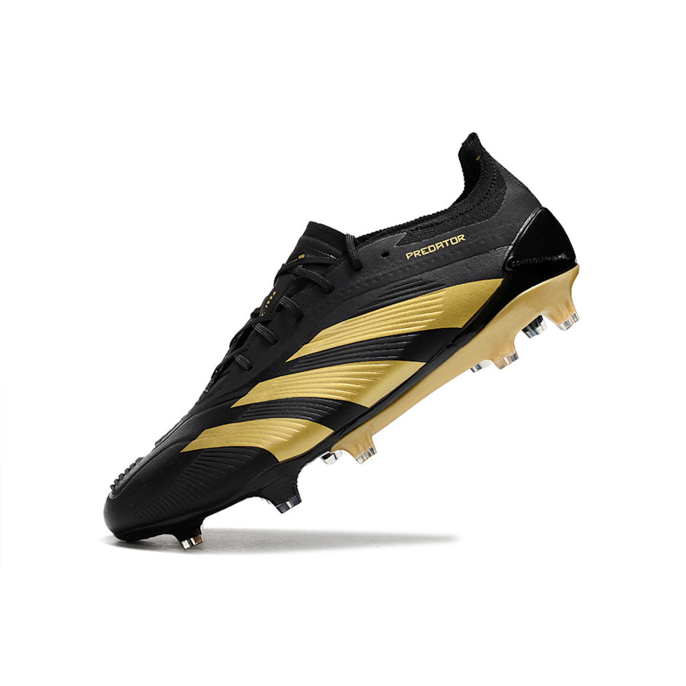 Chuteira Campo Adidas Predator Elite FG Preta e Dourado
