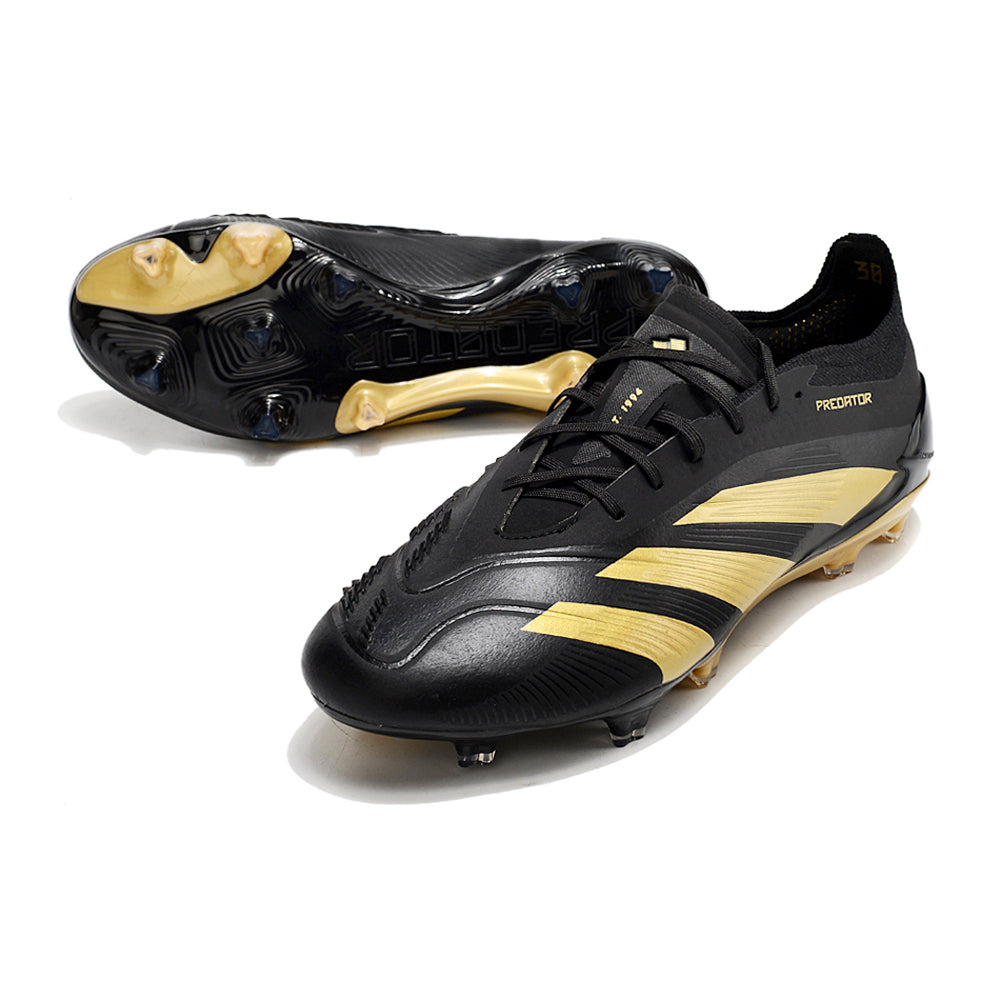 Chuteira Campo Adidas Predator Elite FG Preta e Dourado