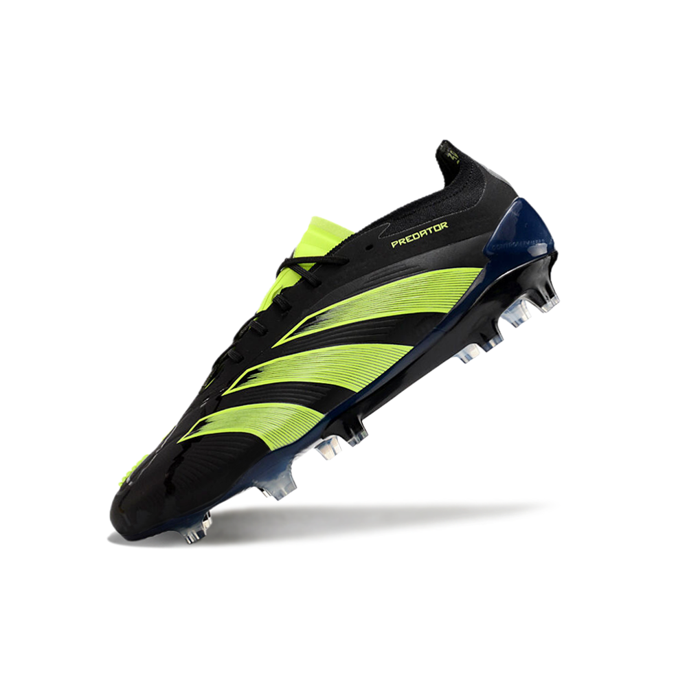 Chuteira Campo Adidas Predator Elite FG Preta e Verde 