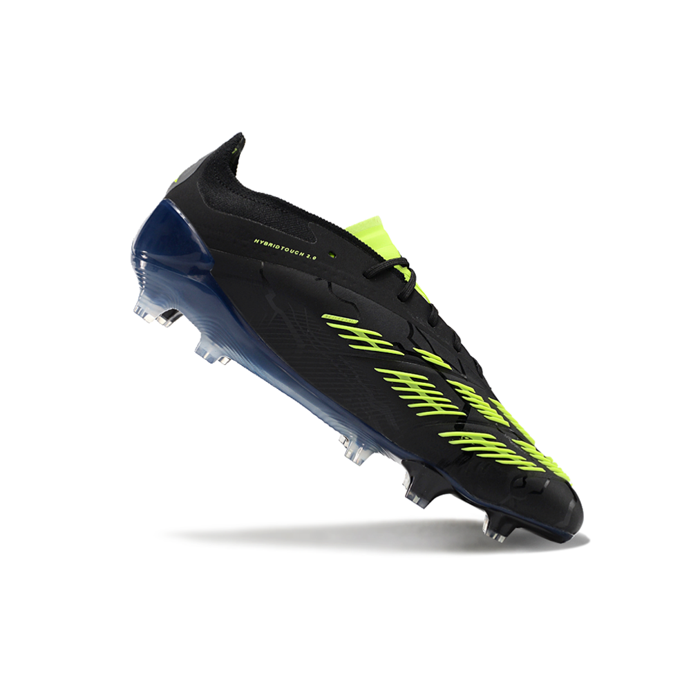 Chuteira Campo Adidas Predator Elite FG Preta e Verde 