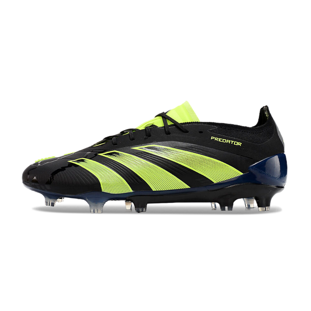 Chuteira Campo Adidas Predator Elite FG Preta e Verde 