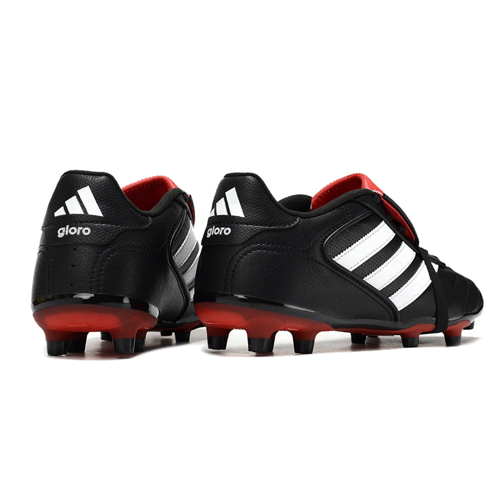 Chuteira Campo Adidas Copa Gloro 2 FG Preta, Branca e Vermelha