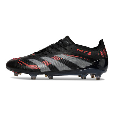 Chuteira Campo Adidas Predator Elite FG Preta e Vermelha