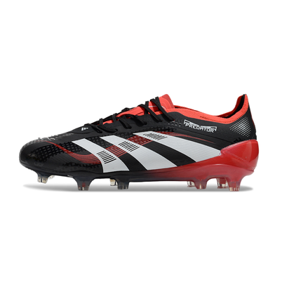 Chuteira Campo Adidas Predator Elite FG Preta, Laranja e Branco 