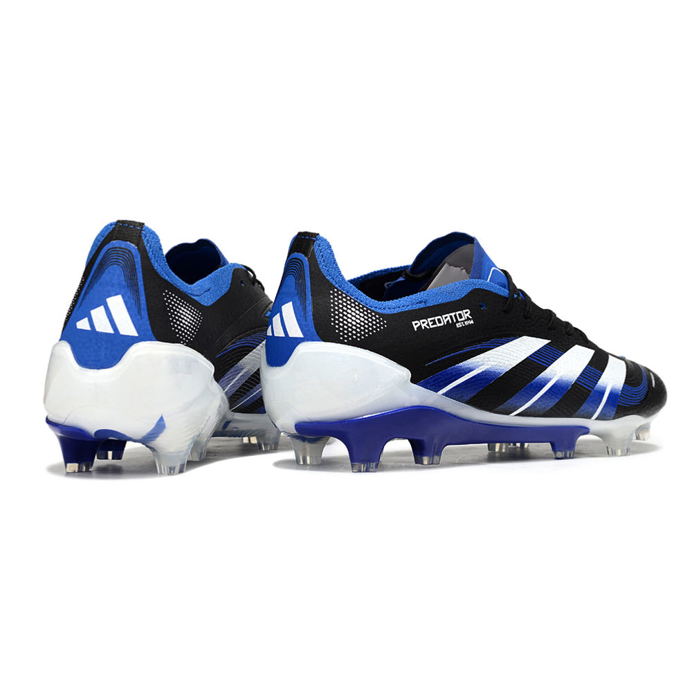 Chuteira Campo Adidas Predator Elite FG Preto e Azul
