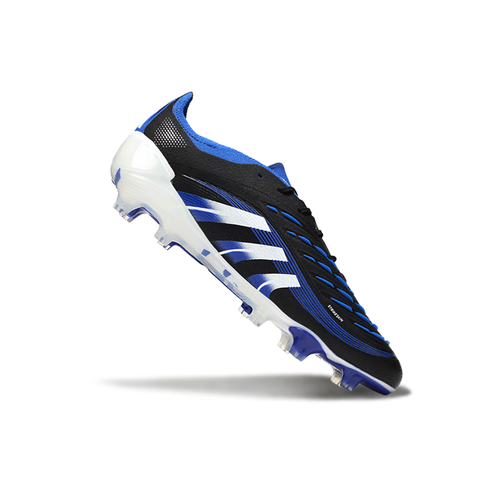 Chuteira Campo Adidas Predator Elite FG Preto e Azul