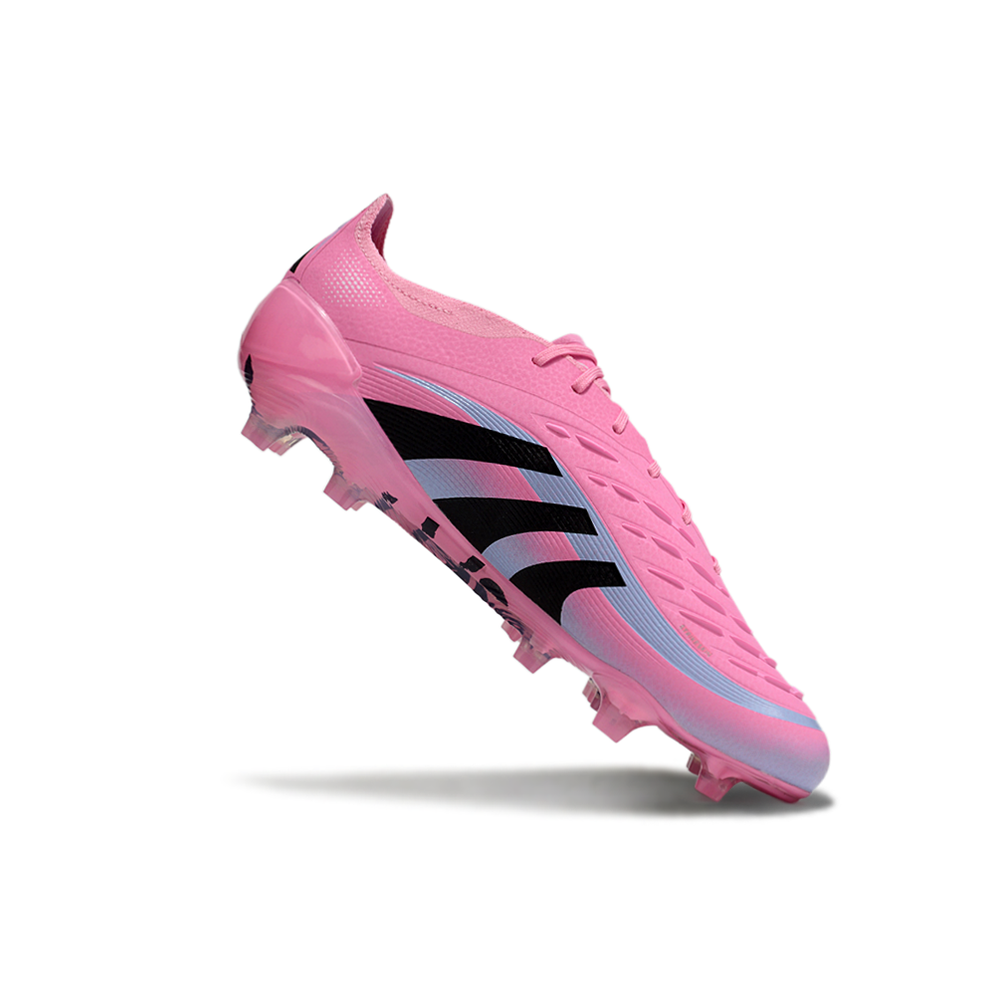 Chuteira Campo Adidas Predator Elite FG Rosa e Preto