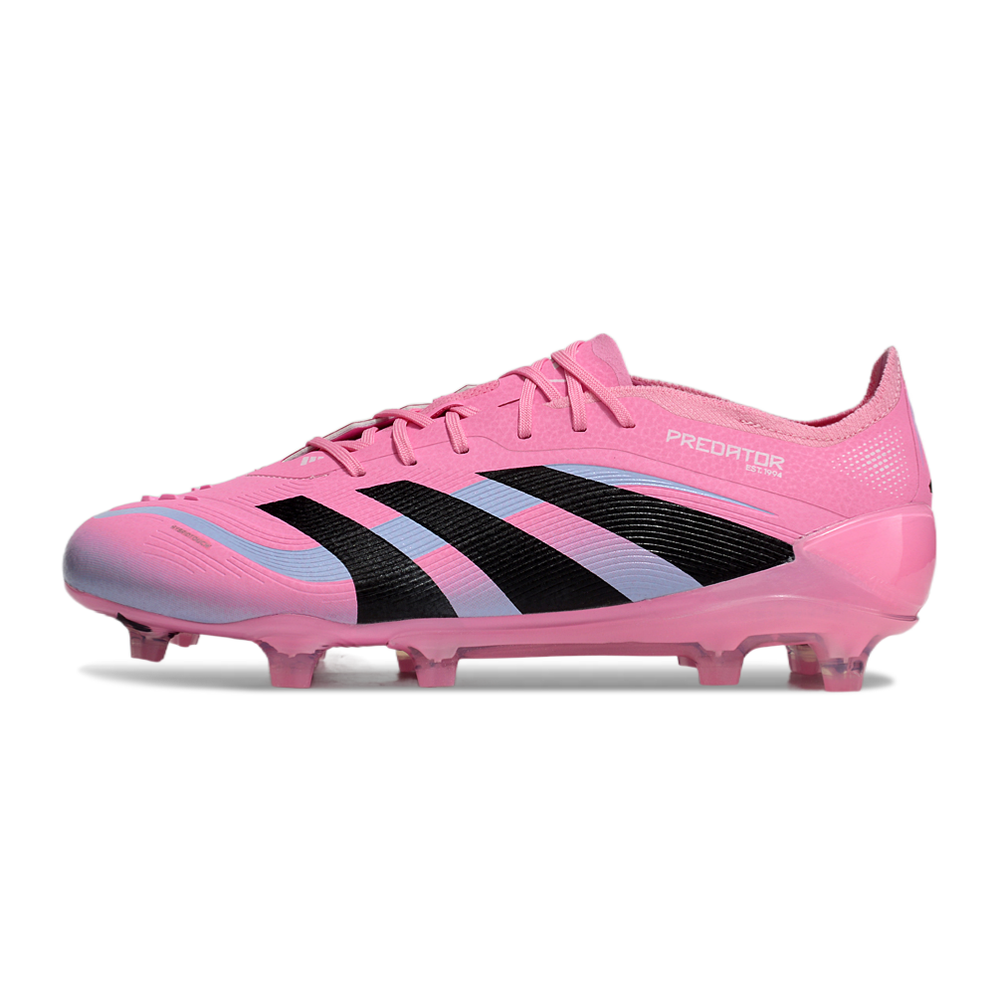 Chuteira Campo Adidas Predator Elite FG Rosa e Preto