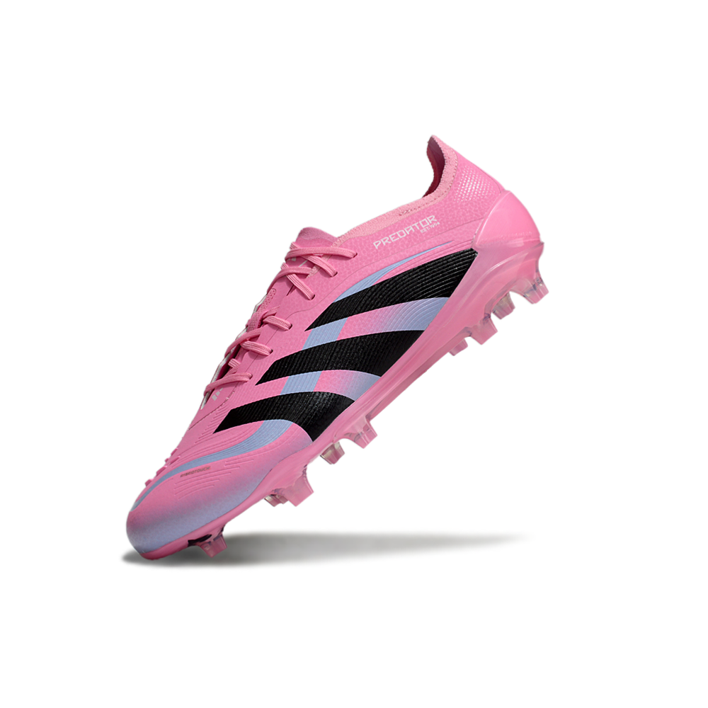 Chuteira Campo Adidas Predator Elite FG Rosa e Preto