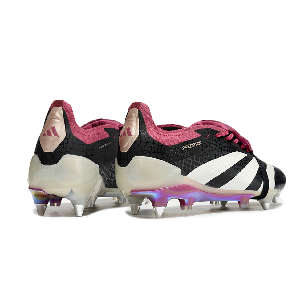 Chuteira Campo Adidas Predator Elite FT 30 Ponta de Aluminio Preta e Roxa