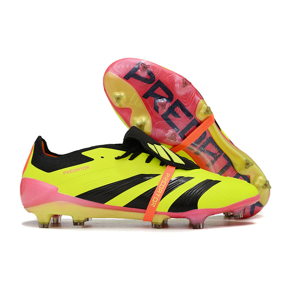 Chuteira Campo Adidas Predator FT 30 Elite FG Amarelo, Preto e Vermelho 