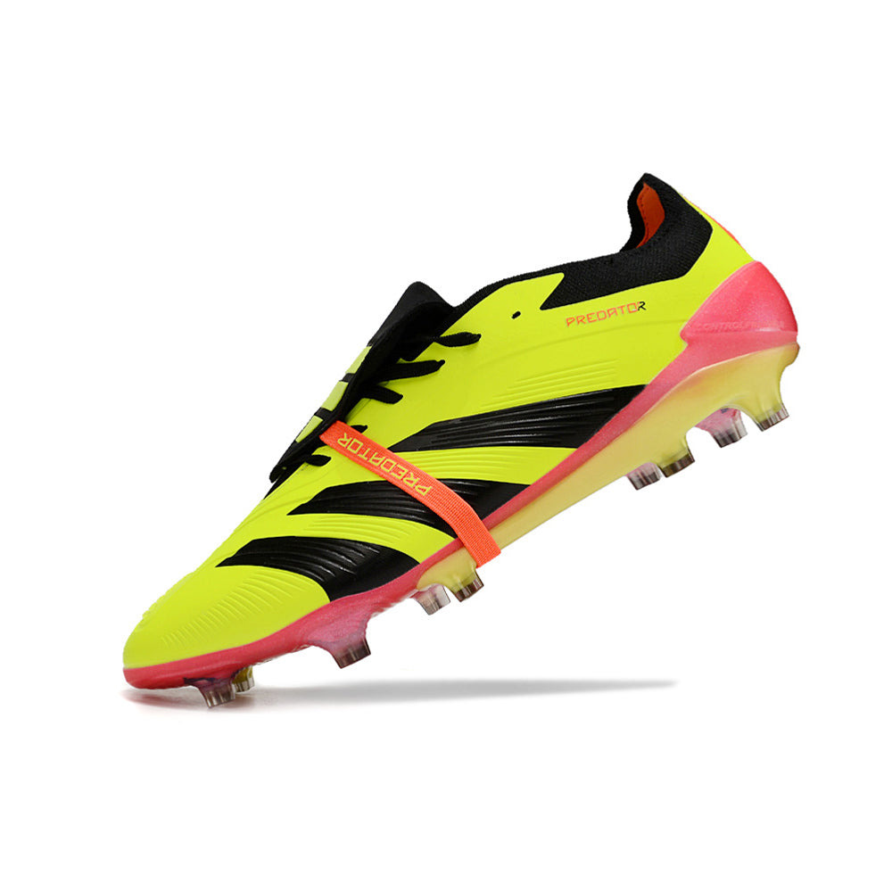 Chuteira Campo Adidas Predator FT 30 Elite FG Amarelo, Preto e Vermelho 