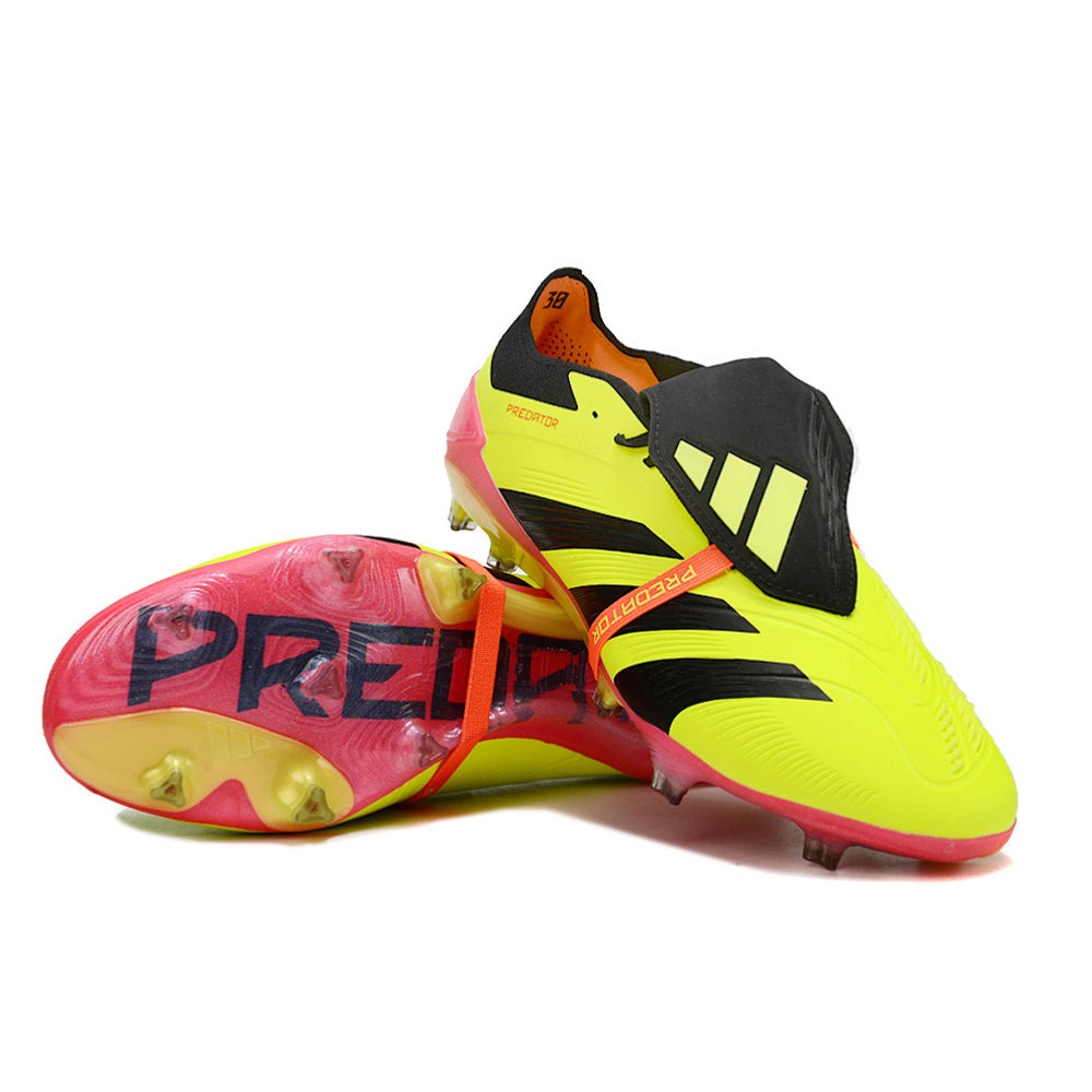 Chuteira Campo Adidas Predator FT 30 Elite FG Amarelo, Preto e Vermelho 