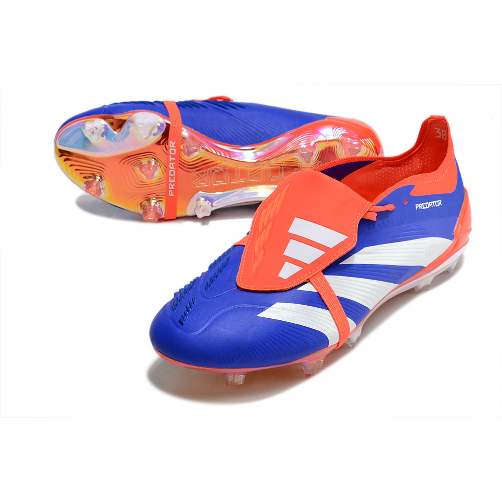 Chuteira Campo Adidas Predator FT 30 Elite FG Azul, Vermelha e Branca 
