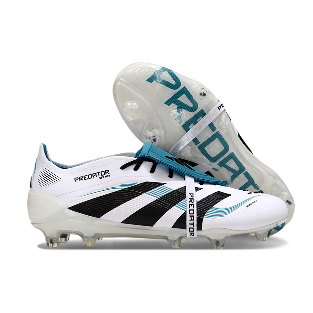 Chuteira Campo Adidas Predator FT 30 Elite FG Branca e Azul